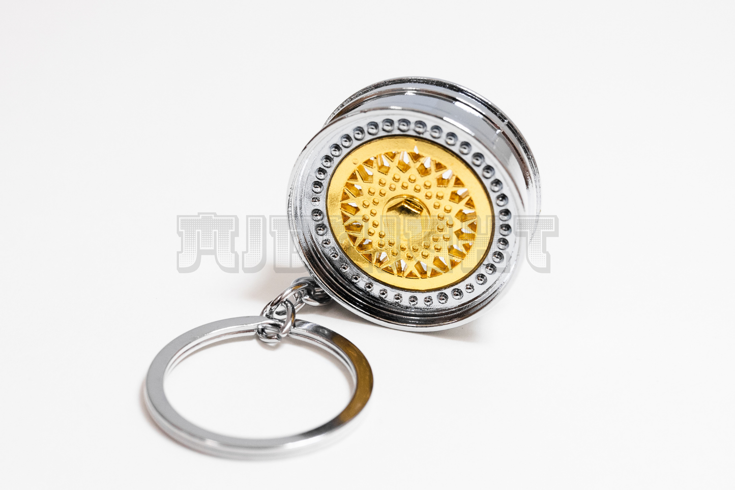 Gold BBS Style Wheel Keychain