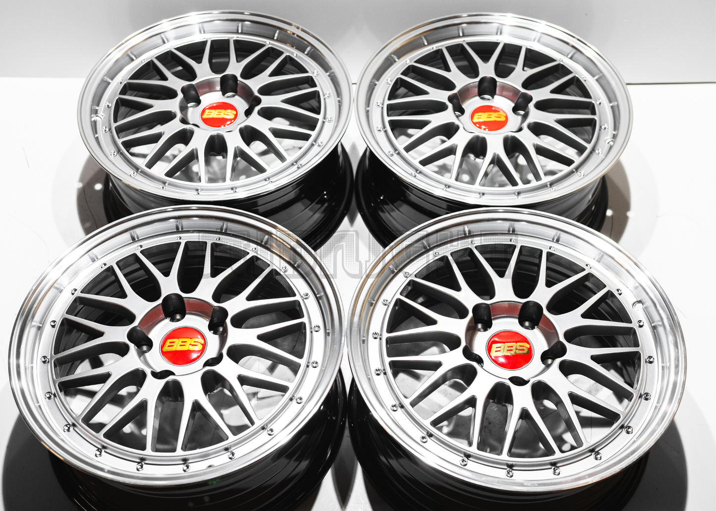 17" Gunmetal BBS LM Style Wheels (5x120) Square Set