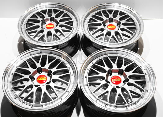 17" Gunmetal BBS LM Style Wheels (5x120) Square Set
