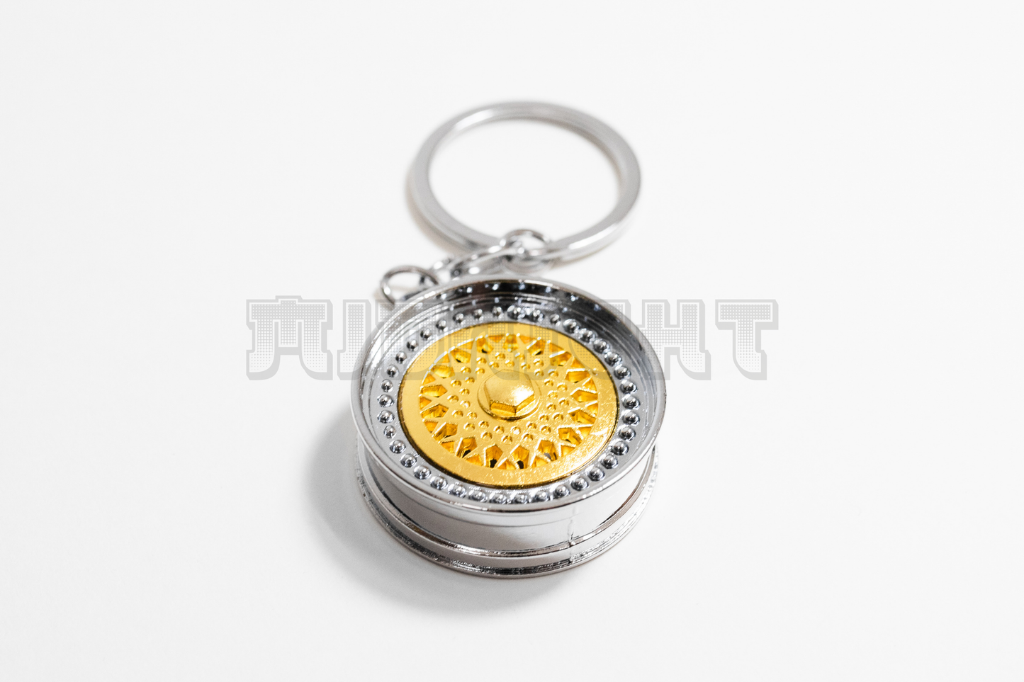 Gold BBS Style Wheel Keychain