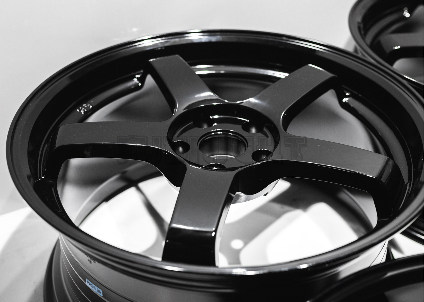 19" Gloss Black Advan Style Wheels (5x114.3) Staggered Set 19x8.5/9.5