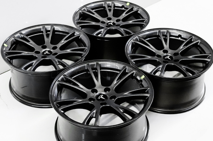 19" Gloss Gunmetal Wheels For Tesla Model Y Square Set (5x114.3)