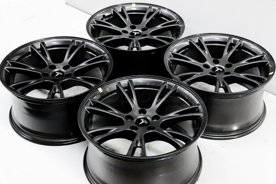 19" Gloss Gunmetal Wheels For Tesla Model Y Square Set (5x114.3)