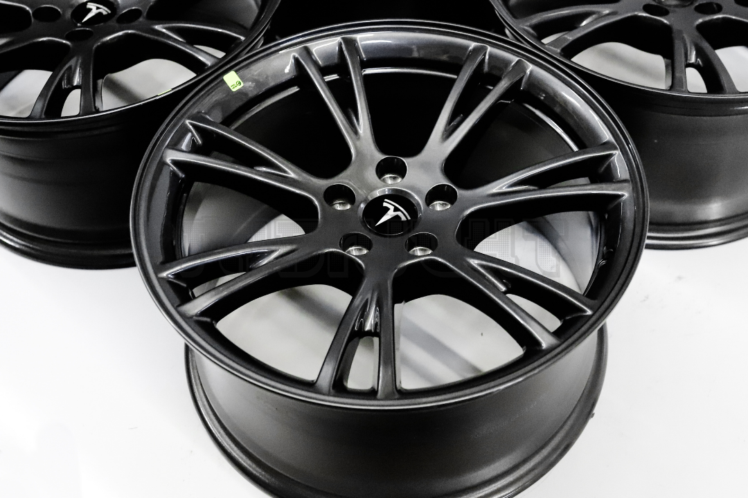 19" Gloss Gunmetal Wheels For Tesla Model Y Square Set (5x114.3)