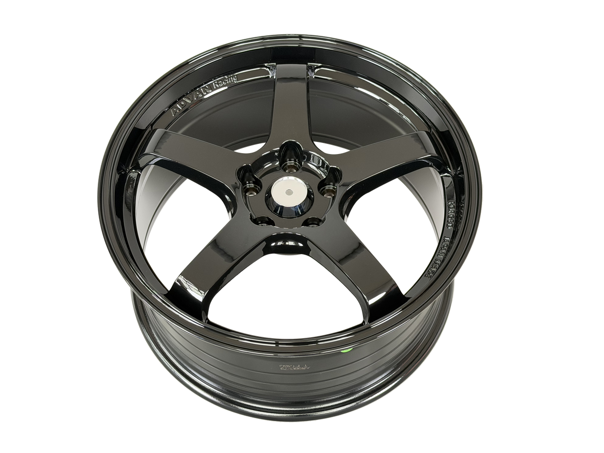 18" Black Advan Style Wheels Set of 4 18x8.5 +35 5x114.3