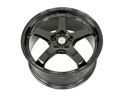 18" Black Advan Style Wheels Set of 4 18x8.5 +35 5x114.3