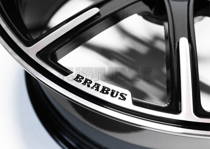 20" Gloss Black Machined Brabus Style Wheels For Mercedes Staggered Set (5x112) 20x9/10.0