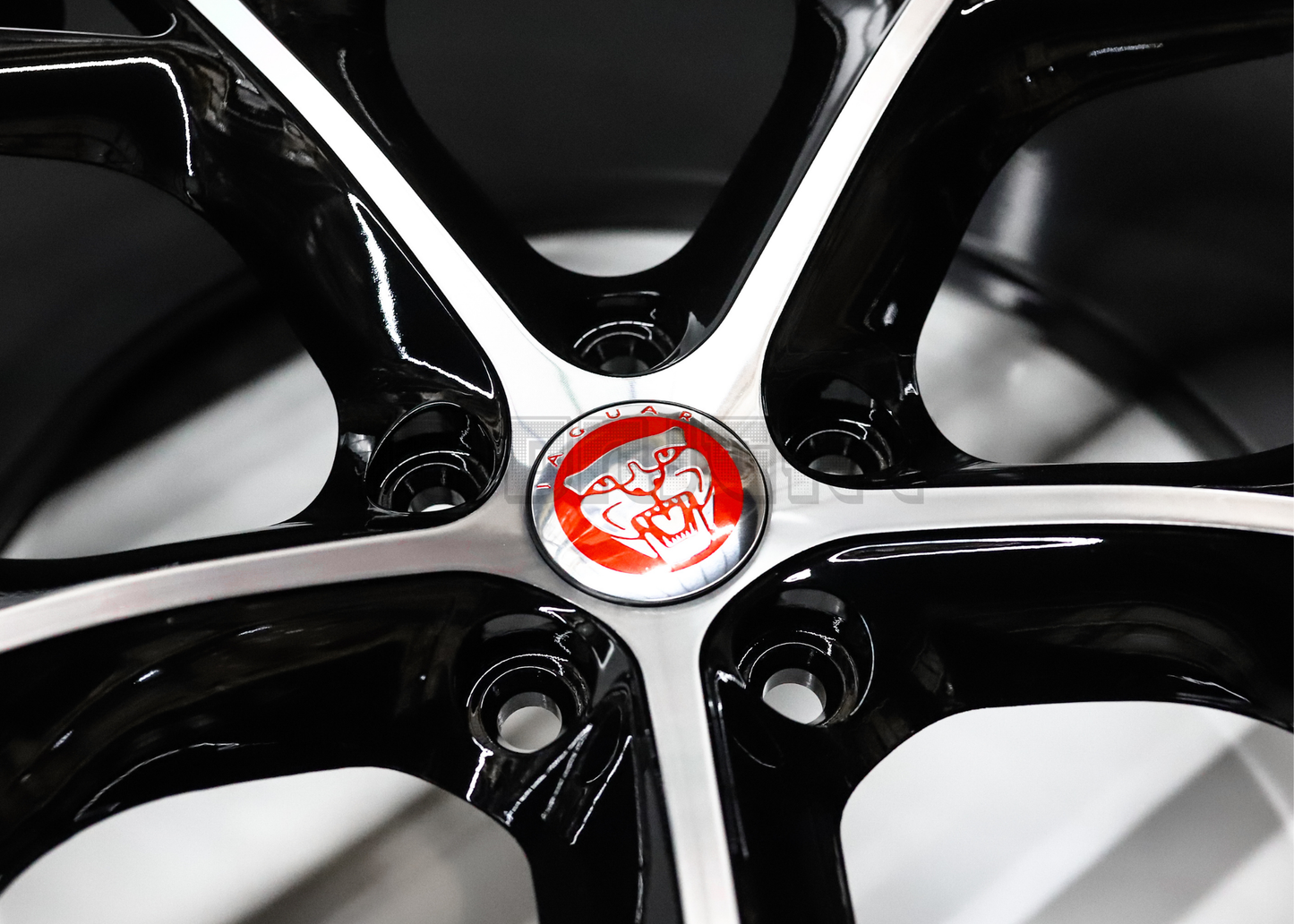 20" Gloss Black Machined Wheels For Jaguar (5x108) Squared Set