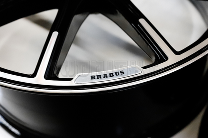 20" Gloss Black Machined AMG Style Wheels For  Mercedes Staggered Set (5x112) 20x8.5/9.5