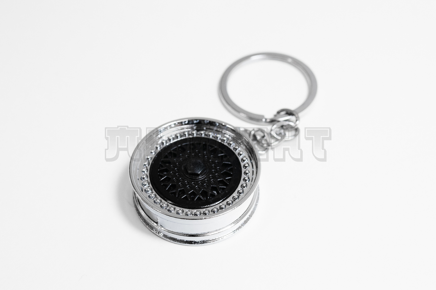 Black BBS Style Wheel Keychain