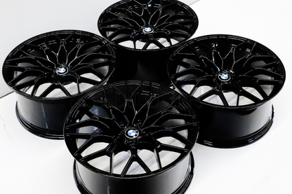 19" Gloss Black M Sport Style Wheels For BMW Square Set (5x120)
