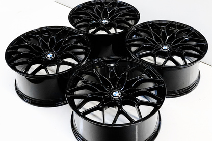 19" Gloss Black M Sport Style Wheels For BMW Square Set (5x120)