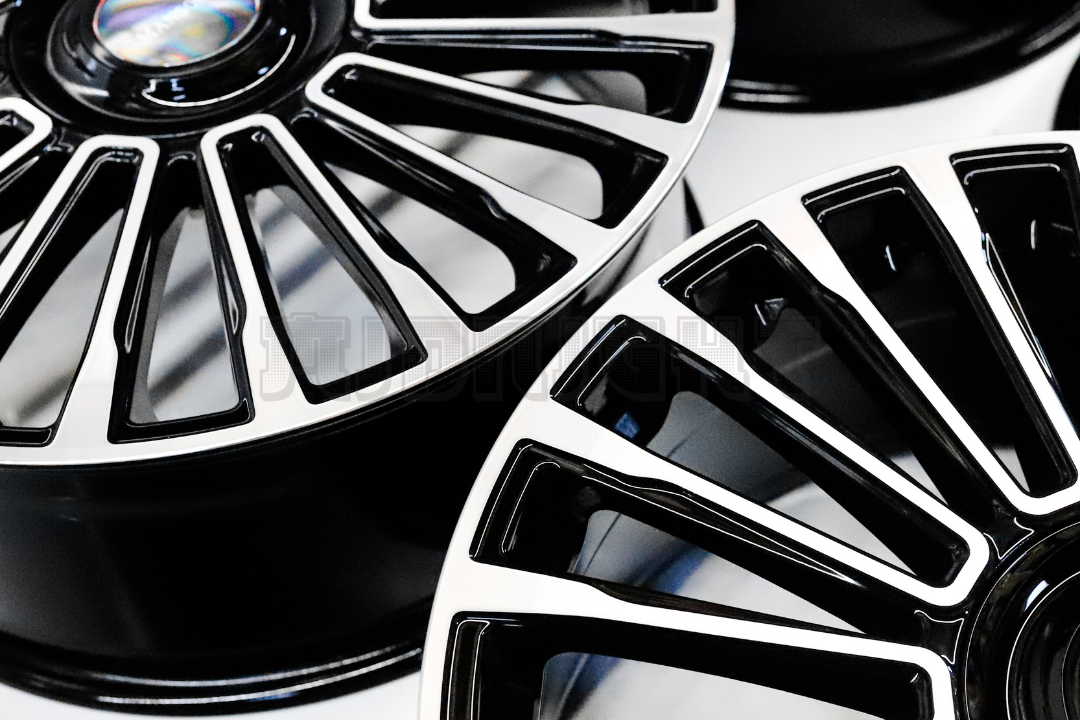 22" Gloss Black Machined Mansory Style Wheels For BMW Audi Mercedes Square Set (5x112)