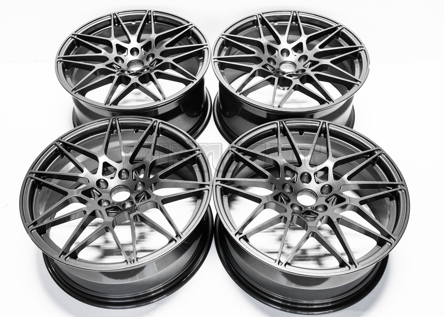 19" Gloss Gunmetal M Sport Style Wheels For BMW Staggered Set 19x8.0/9.0