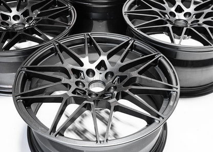 19" Gloss Gunmetal M Sport Style Wheels For BMW Staggered Set 19x8.0/9.0