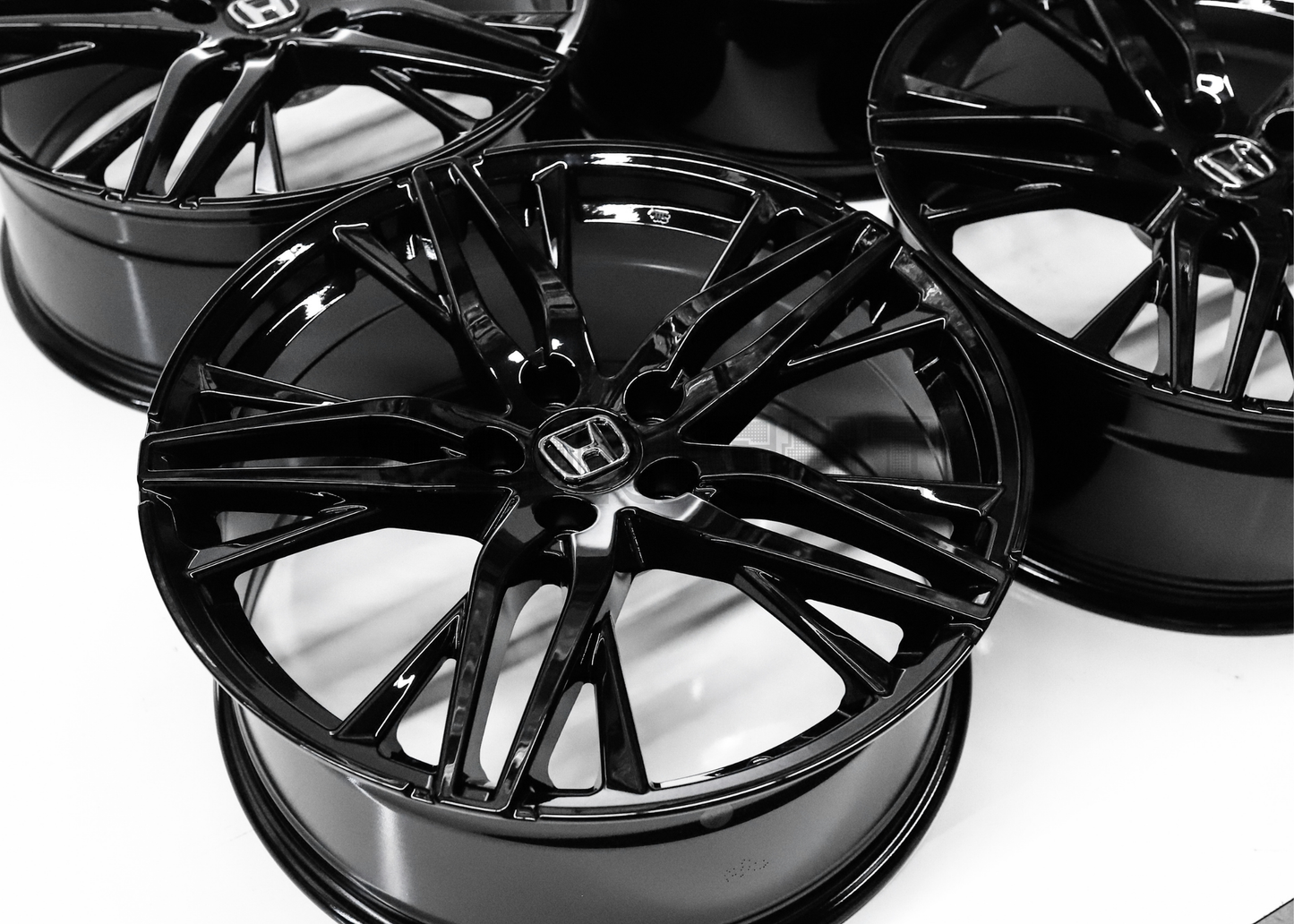 20" Gloss Black Wheels For Honda (5x114.3) Squared Set