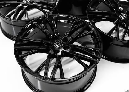 20" Gloss Black Wheels For Honda (5x114.3) Squared Set