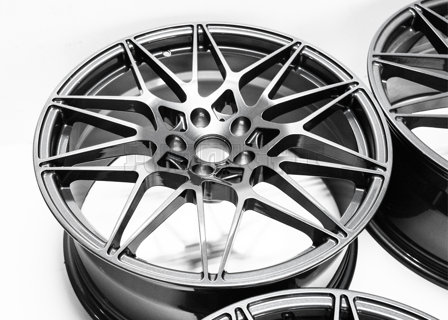 19" Gloss Gunmetal M Sport Style Wheels For BMW Staggered Set 19x8.0/9.0