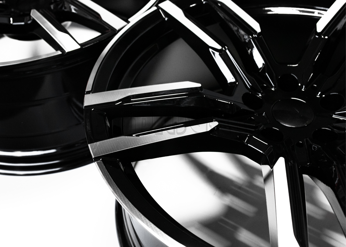 19" Gloss Black Machined M Sport Style Wheels For BMW Staggered Set 19x8.5/9.5