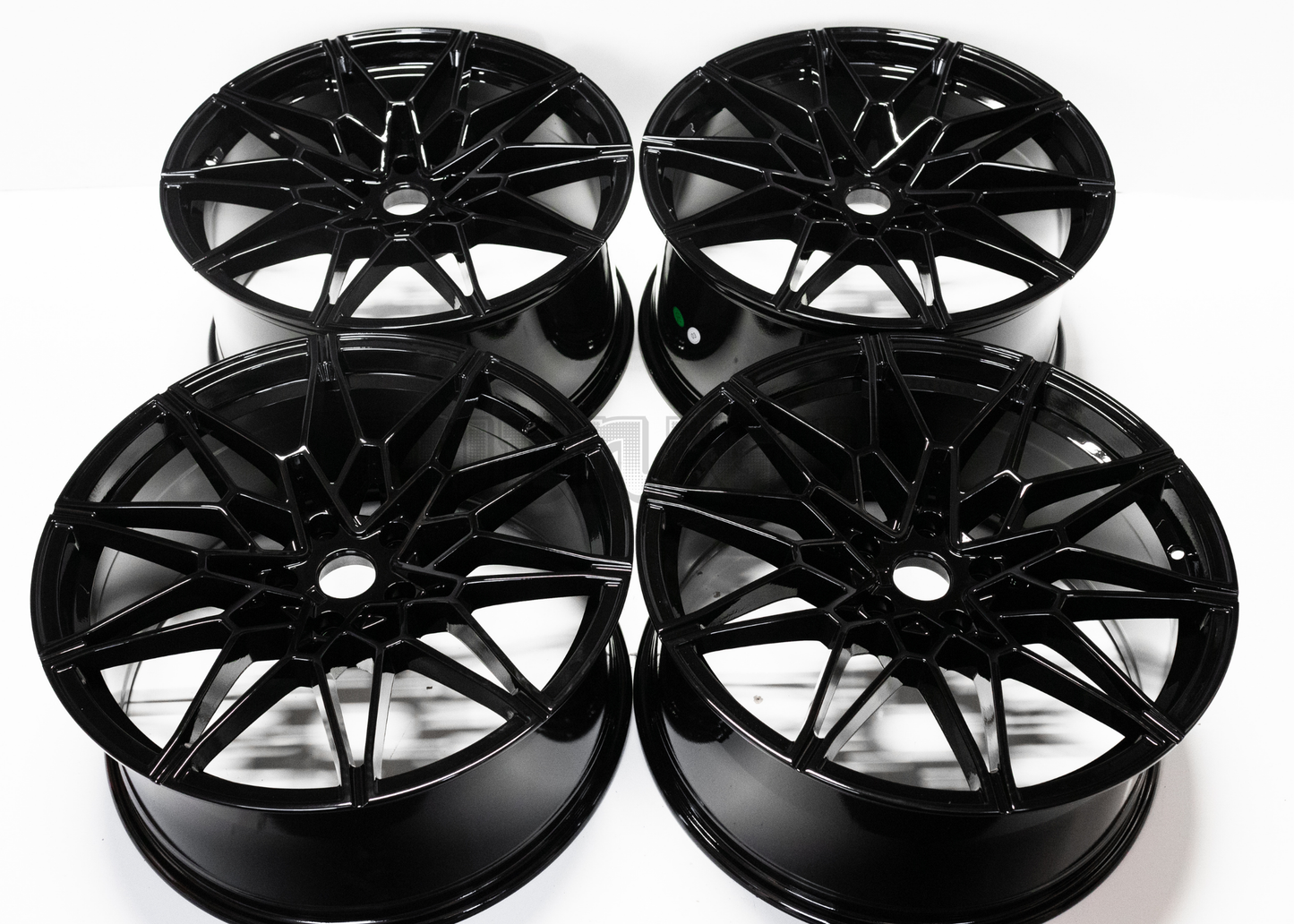 18" Gloss Black M Sport Style Wheels For BMW Staggered Set 18x8.0/9.0