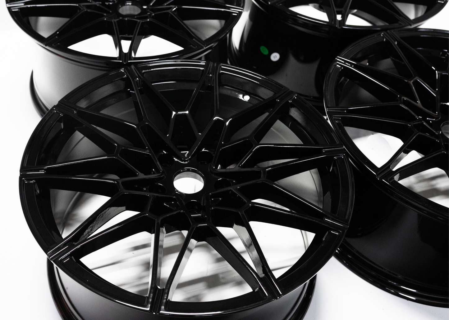 18" Gloss Black M Sport Style Wheels For BMW Staggered Set 18x8.0/9.0