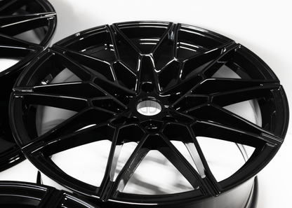 18" Gloss Black M Sport Style Wheels For BMW Staggered Set 18x8.0/9.0