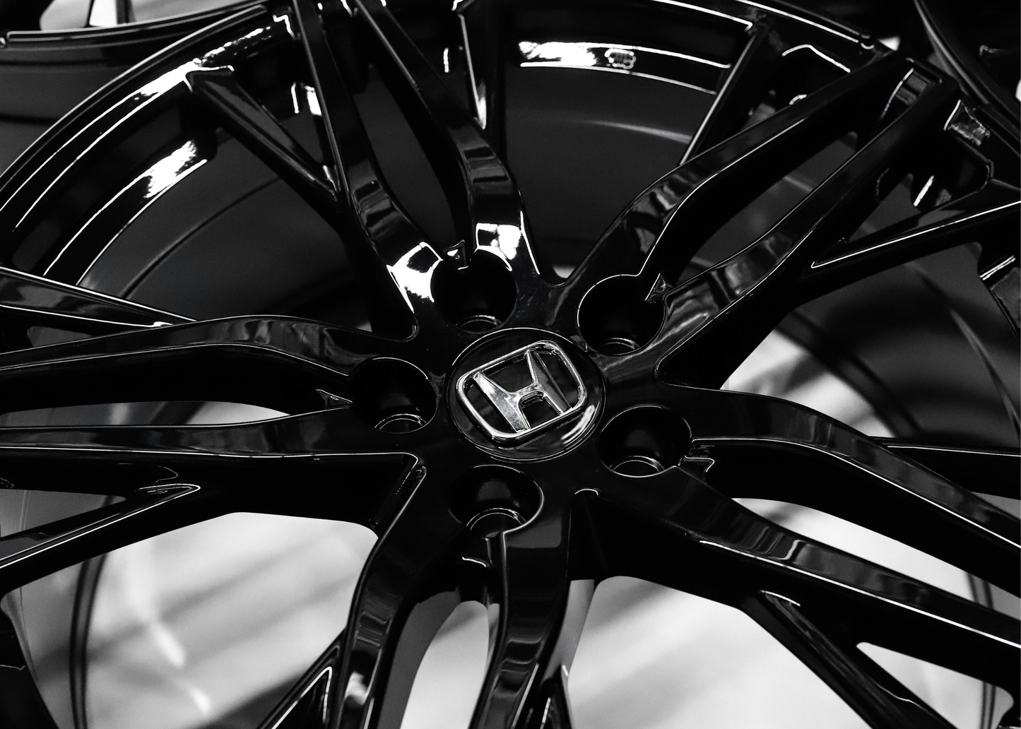 20" Gloss Black Wheels For Honda (5x114.3) Squared Set