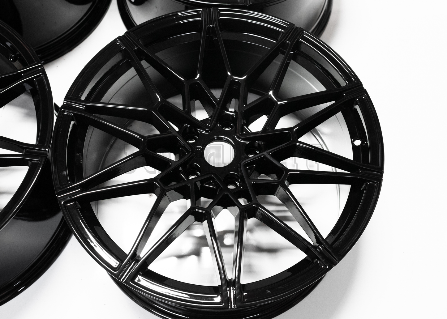 18" Gloss Black M Sport Style Wheels For BMW Staggered Set 18x8.0/9.0