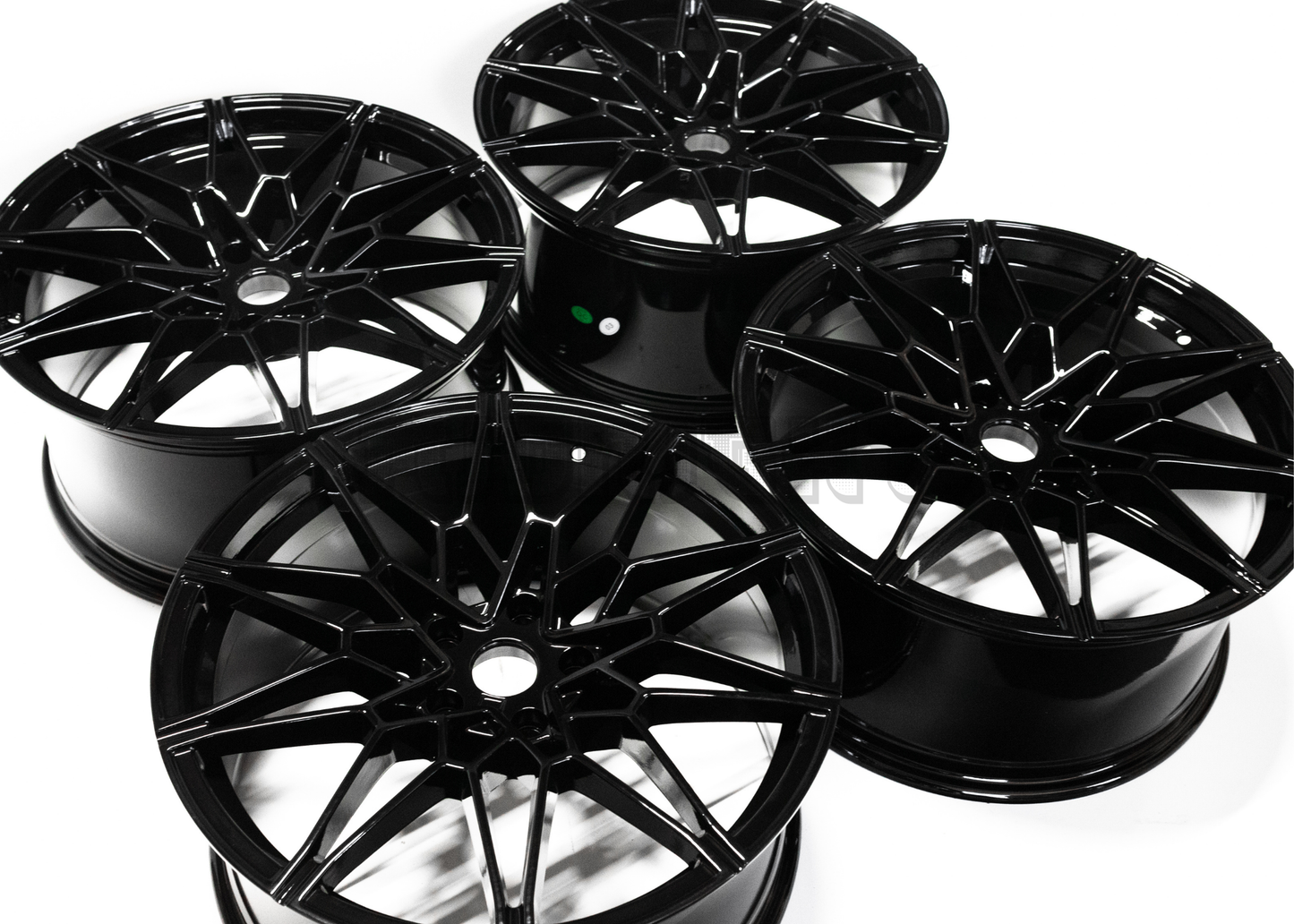 18" Gloss Black M Sport Style Wheels For BMW Staggered Set 18x8.0/9.0