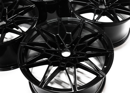 18" Gloss Black M Sport Style Wheels For BMW Staggered Set 18x8.0/9.0