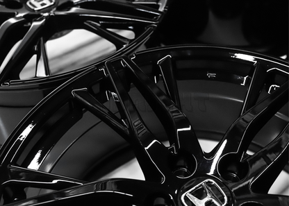 20" Gloss Black Wheels For Honda (5x114.3) Squared Set
