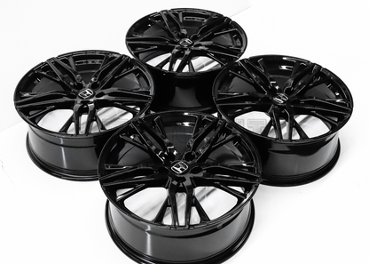 20" Gloss Black Wheels For Honda (5x114.3) Squared Set
