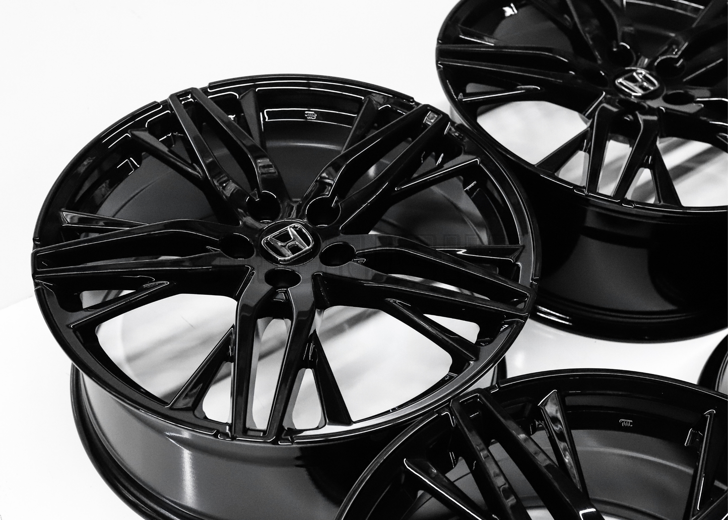 20" Gloss Black Wheels For Honda (5x114.3) Squared Set
