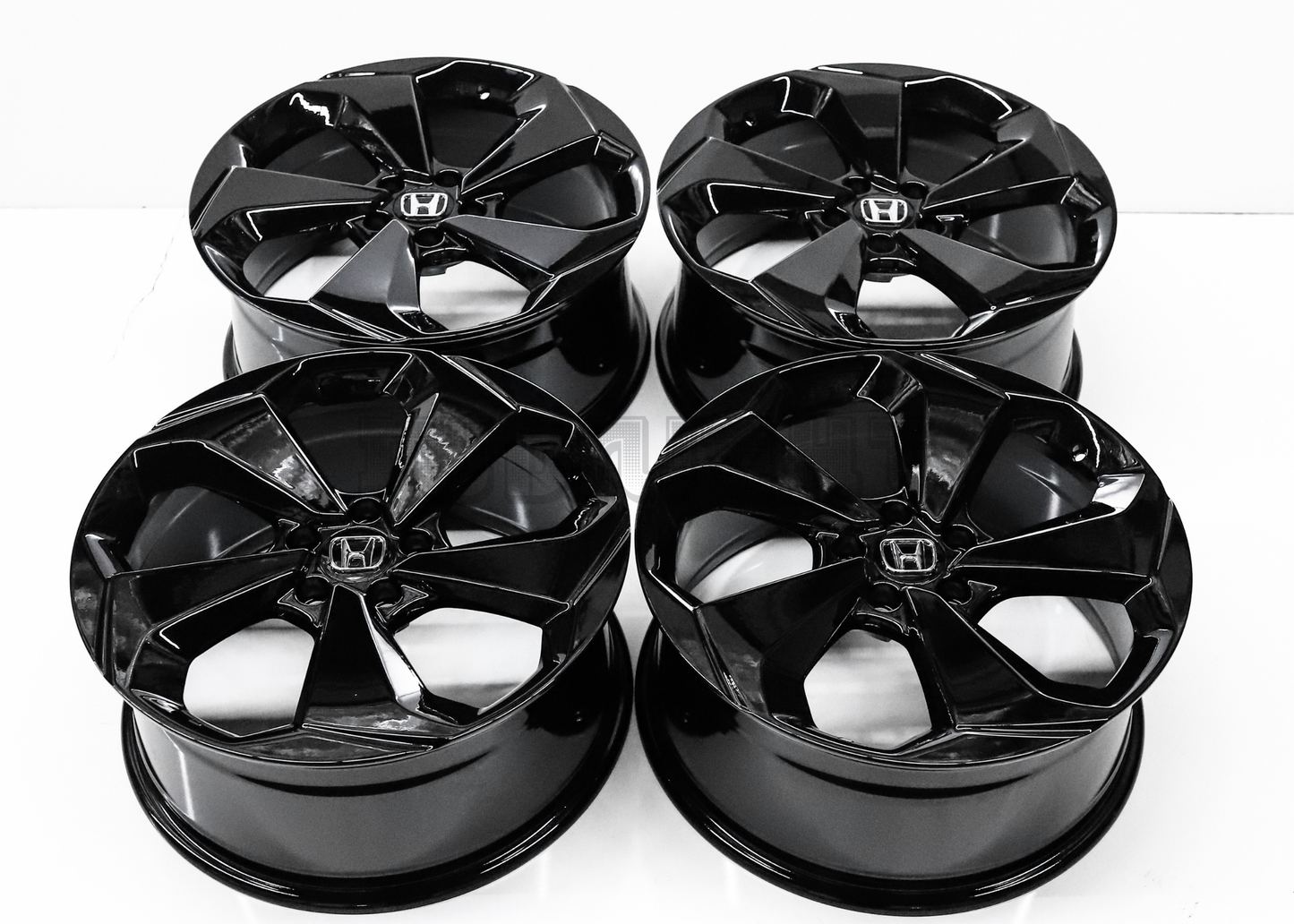 20" Gloss Black Wheels For Honda (5x114.3) Squared Set