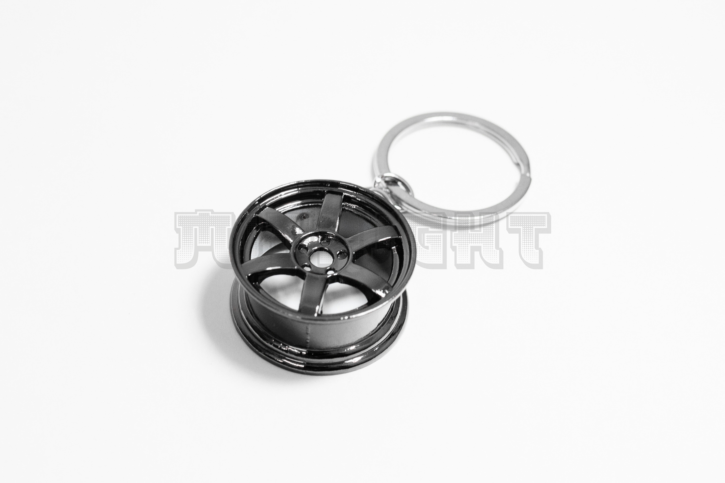 Black Chrome TE37 SL Style Wheel Keychain