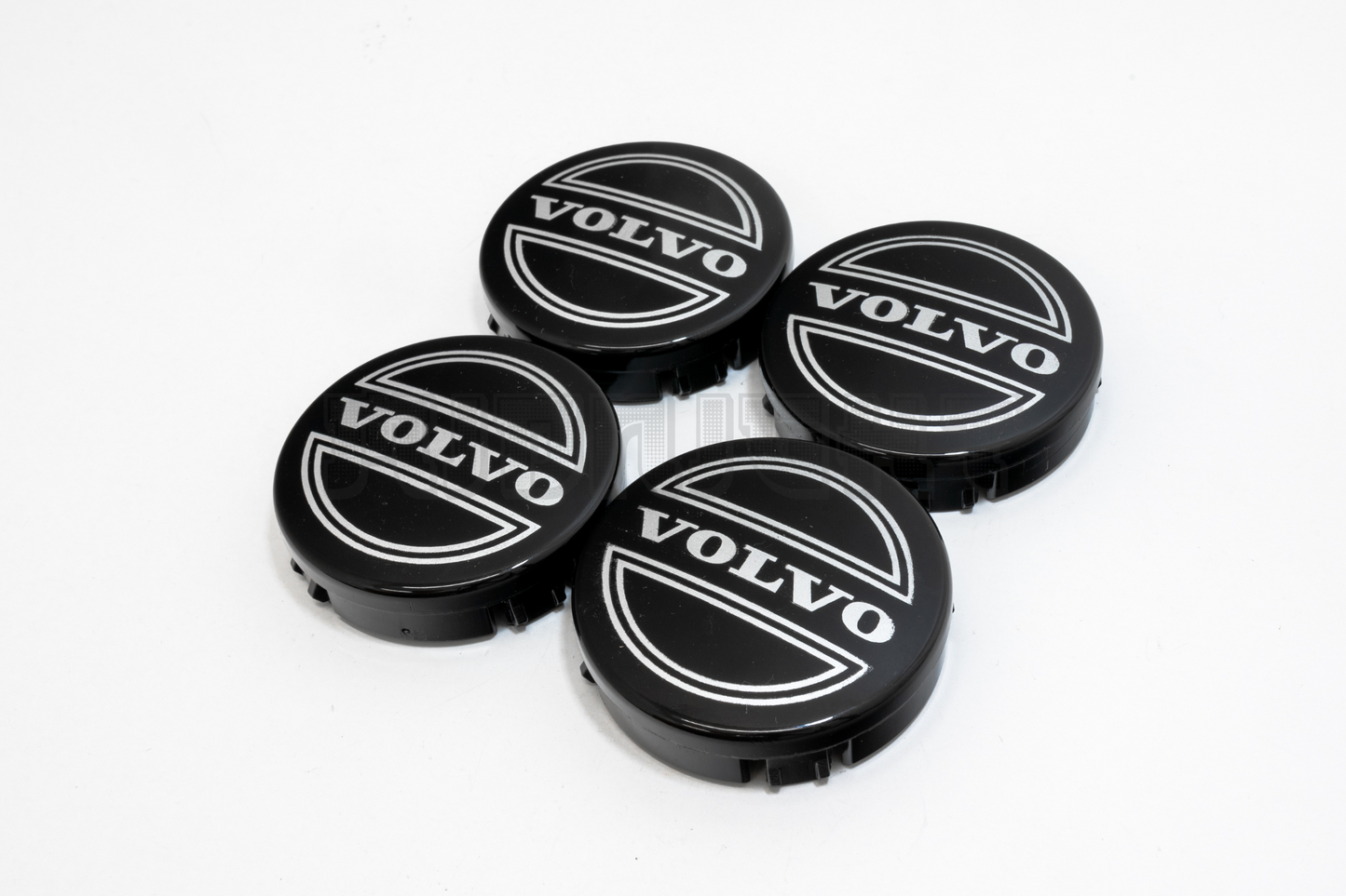 Set Of Four Volvo Black Wheel Center Hub Caps