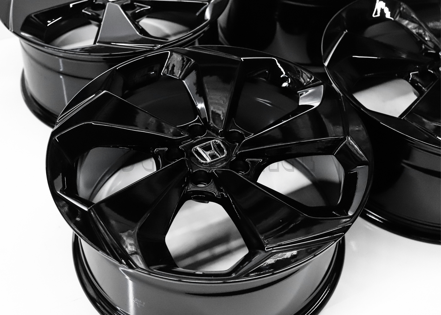 20" Gloss Black Wheels For Honda (5x114.3) Squared Set