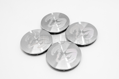 Set Of Four Dodge Silver Center Hub Caps