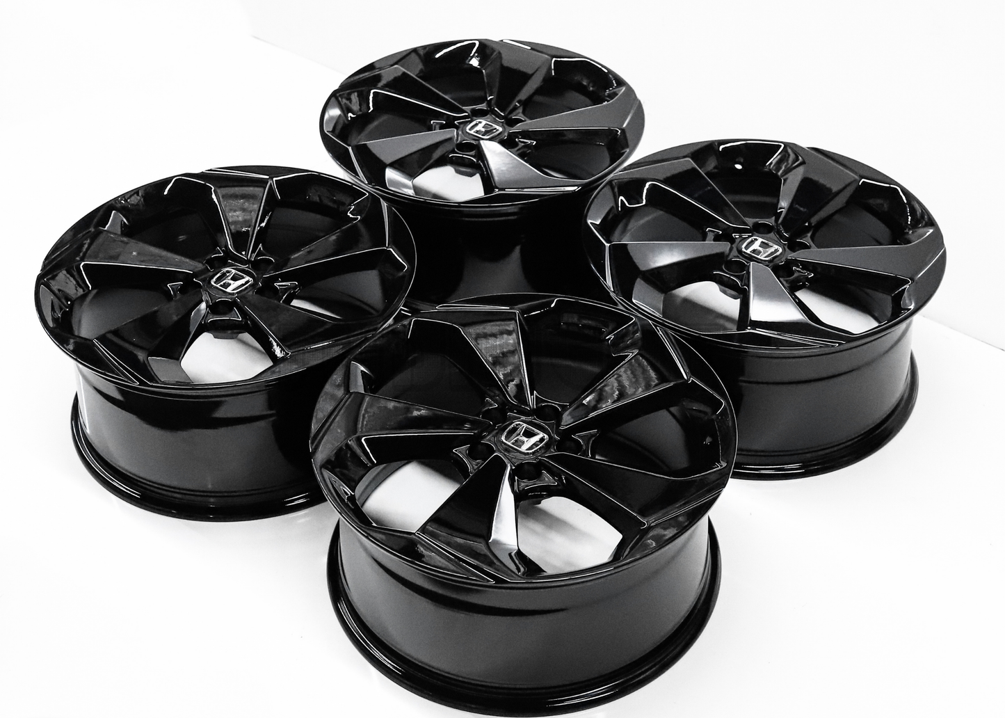 20" Gloss Black Wheels For Honda (5x114.3) Squared Set