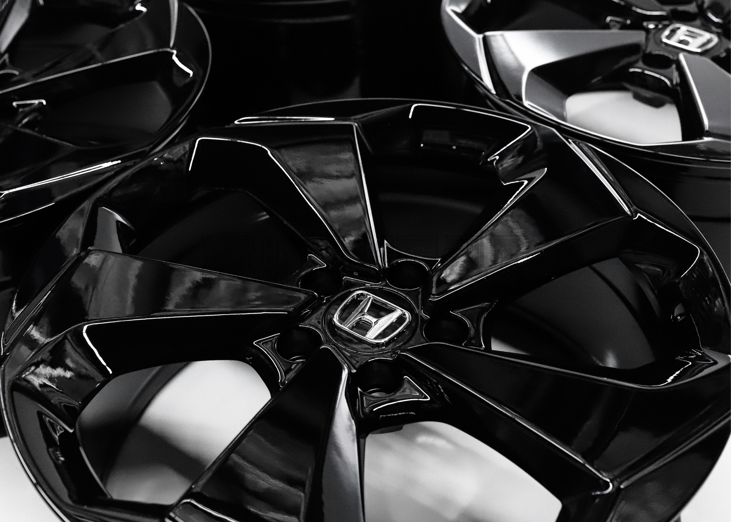 20" Gloss Black Wheels For Honda (5x114.3) Squared Set