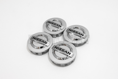 Set Of Four Nissan Silver Center Hub Caps