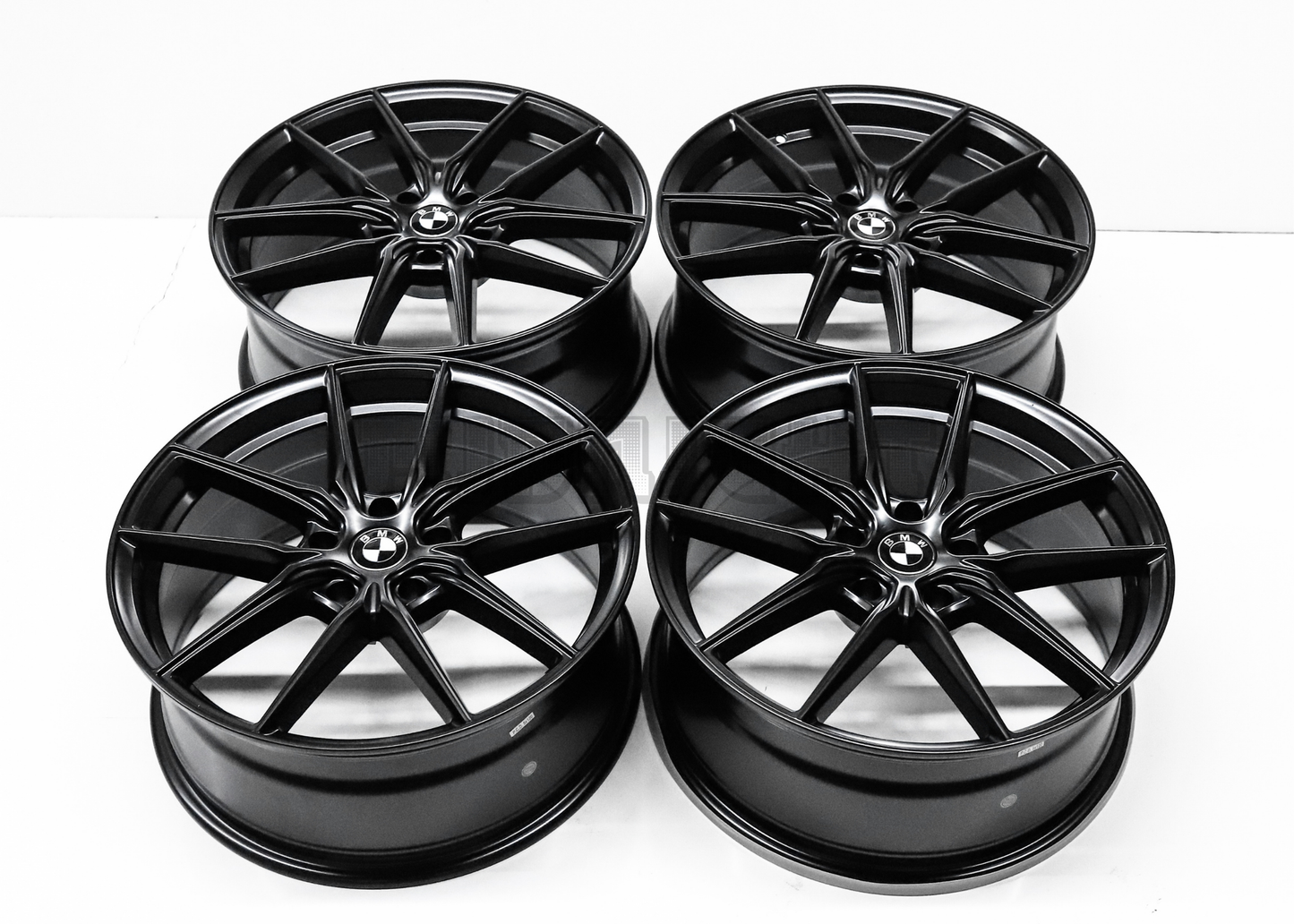 19" Satin Black Wheels For BMW (5x120) Squared Set