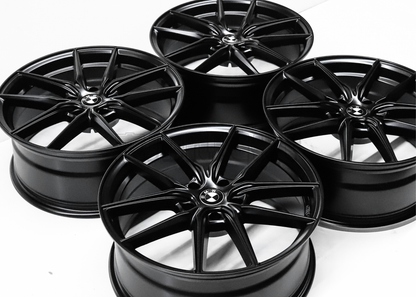 19" Satin Black Wheels For BMW (5x120) Squared Set