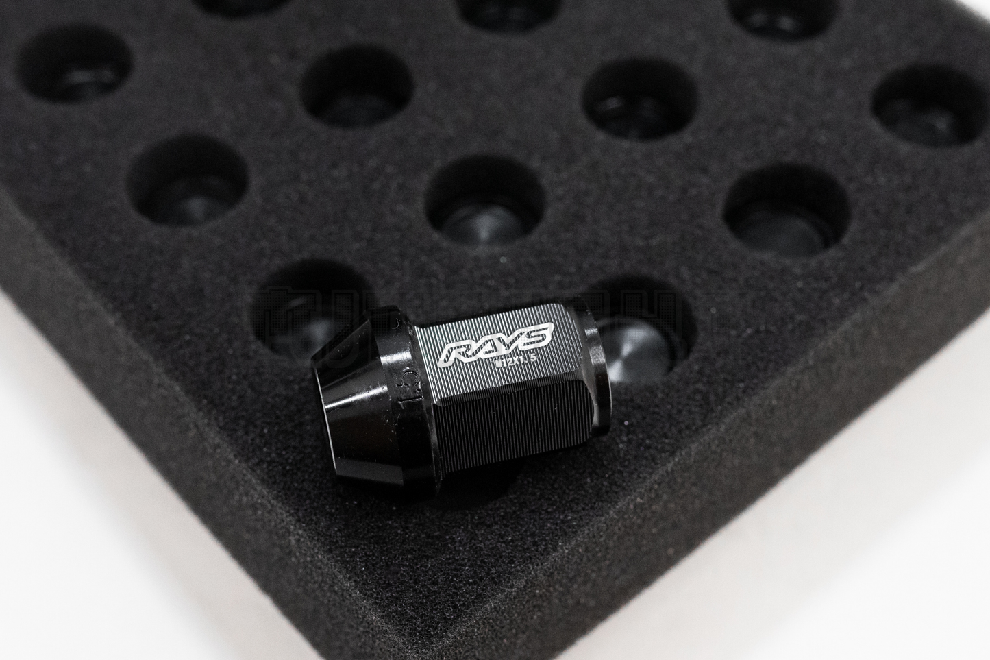 D1 Spec Style Black Racing Composite Formula Spline Lug Nut Set M12xP1.25 / M12x1.5