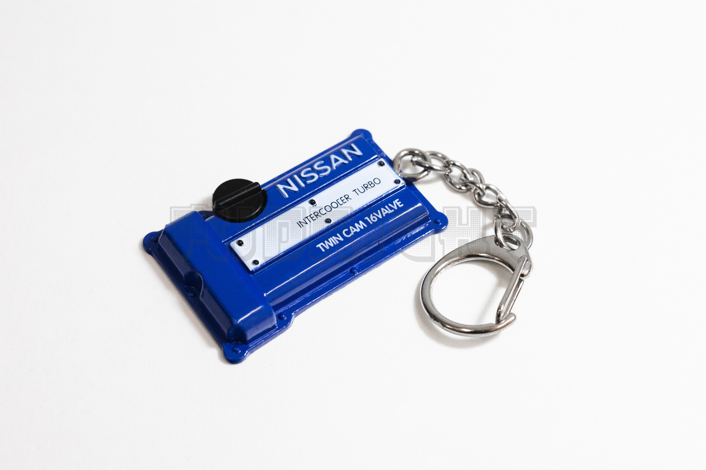 Nissan SR Blue Valve Cover Keychain