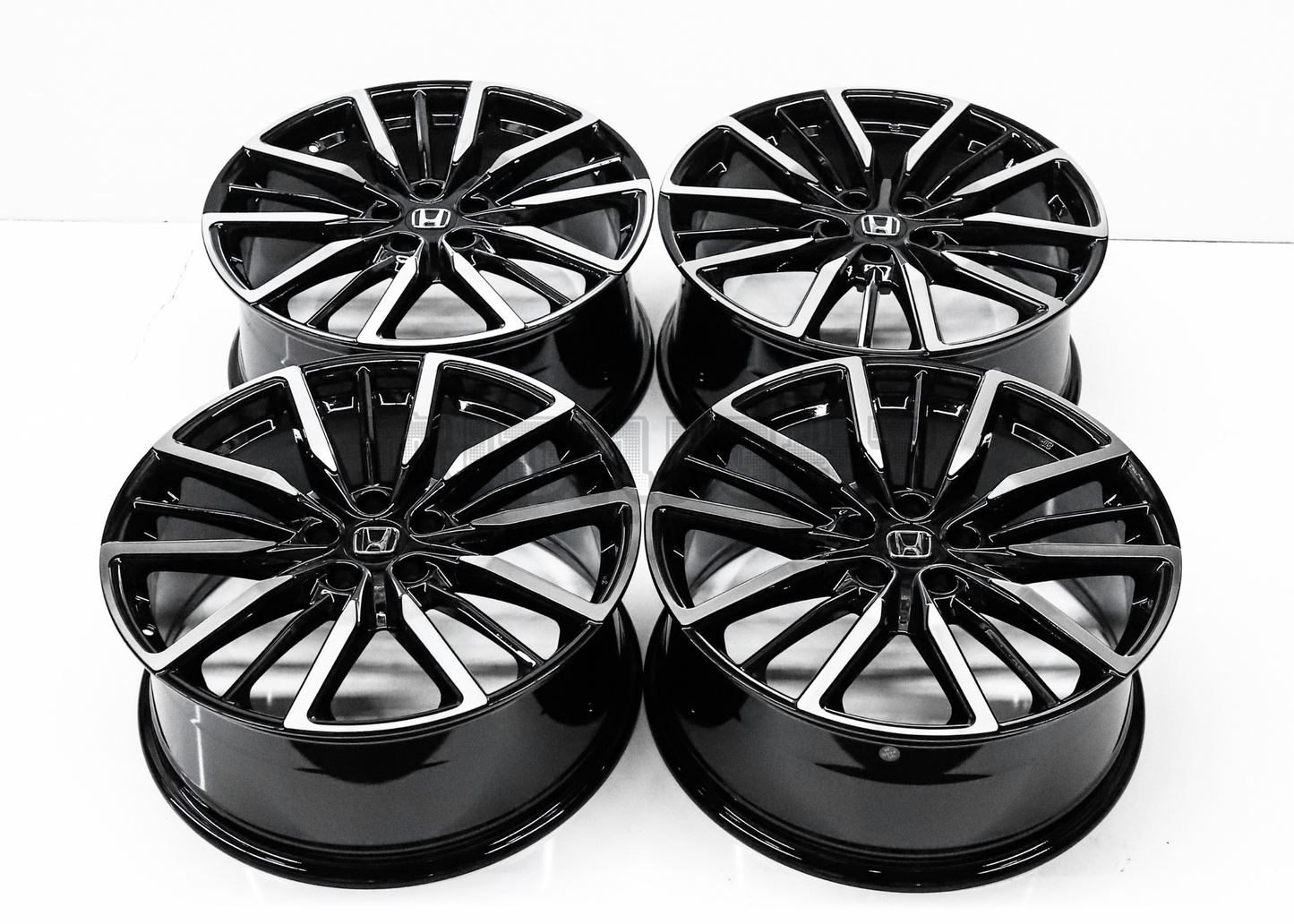 20" Gloss Black Machined Wheels For Honda (5x114.3) Squared Set