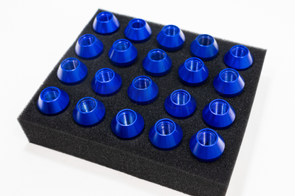 Rays Style Blue Racing Composite Formula Hexagon Lug Nut Set M12xP1.25 / M12x1.5