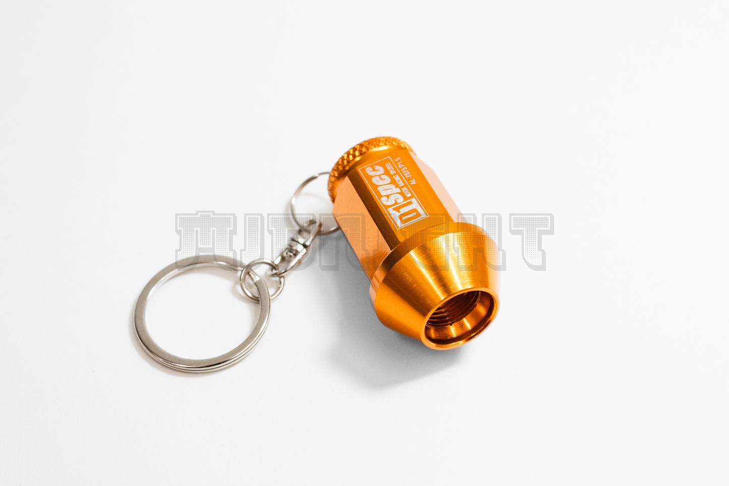 D1 Spec Gold Lug Nut Keychain