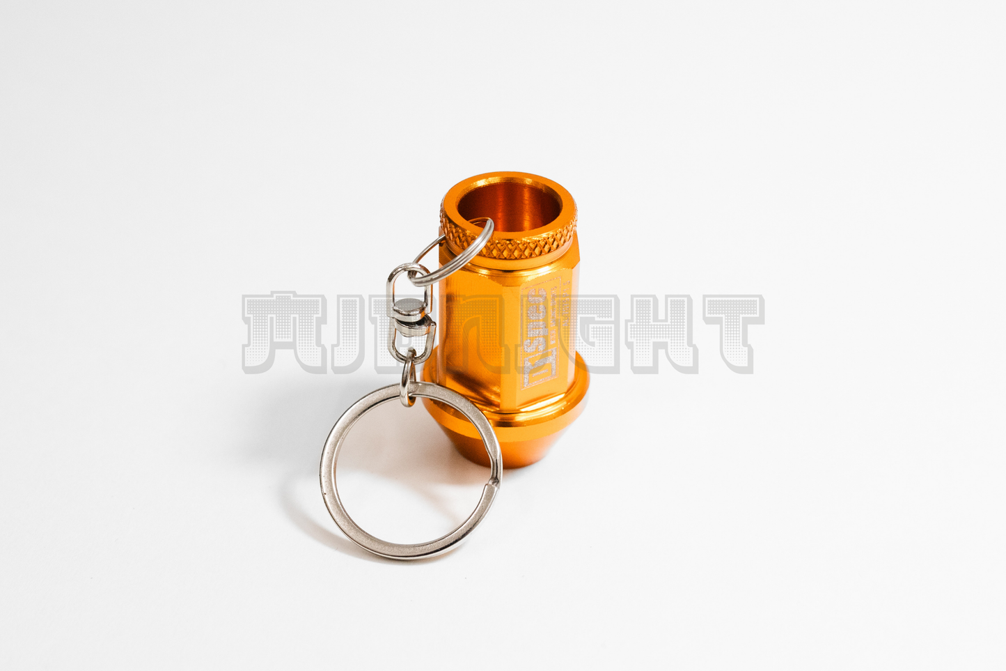 D1 Spec Gold Lug Nut Keychain