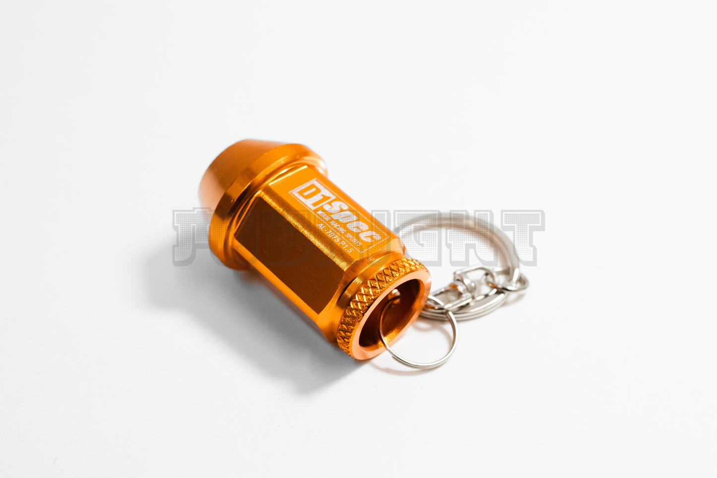 D1 Spec Gold Lug Nut Keychain